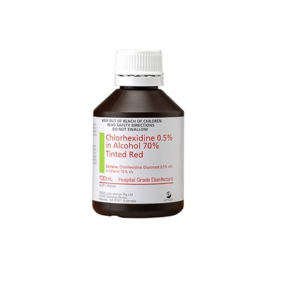 Chlorhexidine 0.5% in 70% Ethanol (Red)